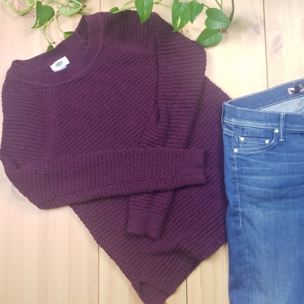 ☃ Old Navy | Purple Knit Sweater